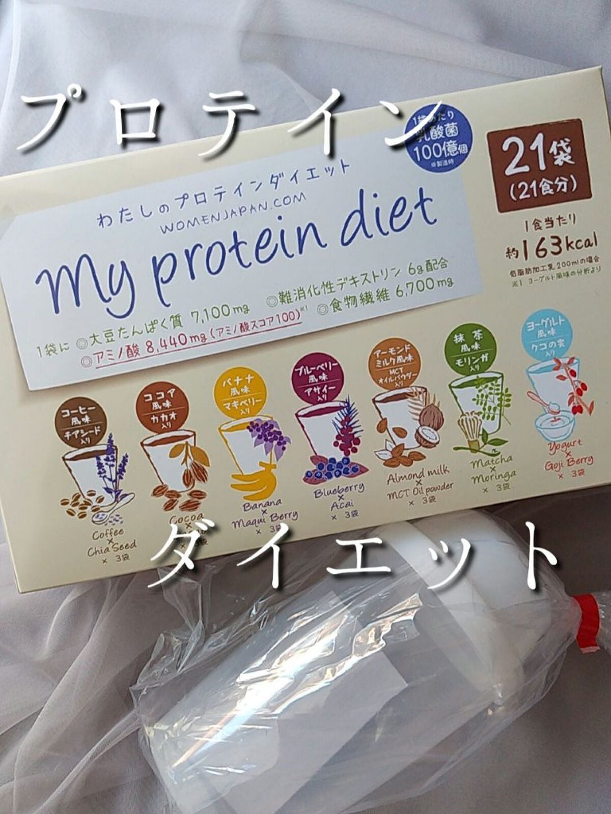 わたしのプロテインダイエット/ウーマンジャパン/ソイプロテインを使ったクチコミ(1枚目)