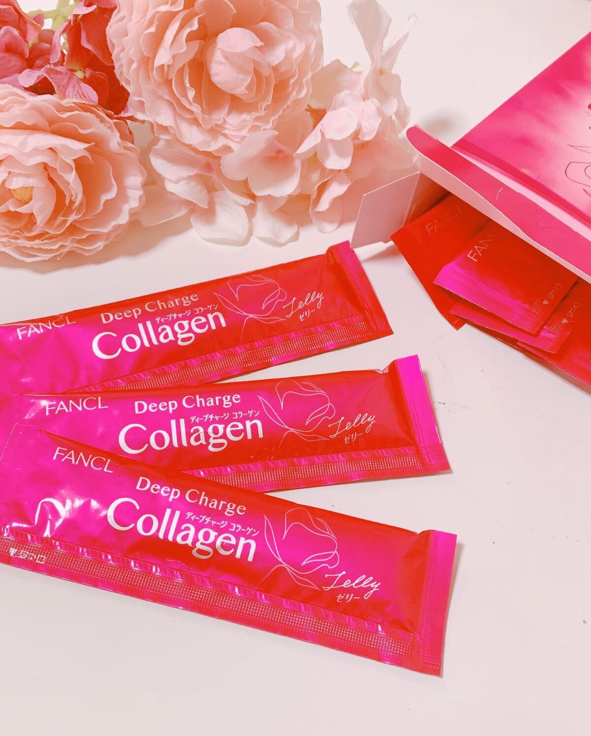 ディープチャージ  コラーゲン スティックゼリー/ファンケル/美容サプリメントを使ったクチコミ（2枚目）