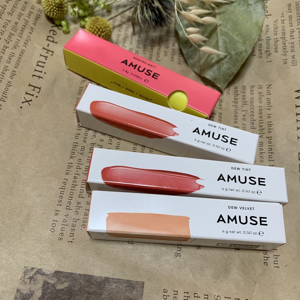 デュー ベルベット/AMUSE/口紅を使ったクチコミ（1枚目）