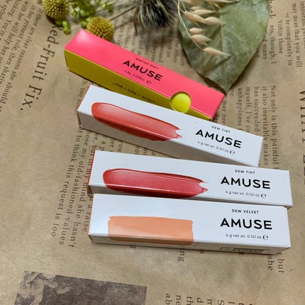 デュー ベルベット/AMUSE/口紅を使ったクチコミ(1枚目)