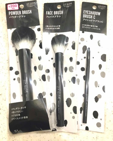 UR GLAM　FACE BRUSH/U R GLAM/メイクブラシを使ったクチコミ（2枚目）