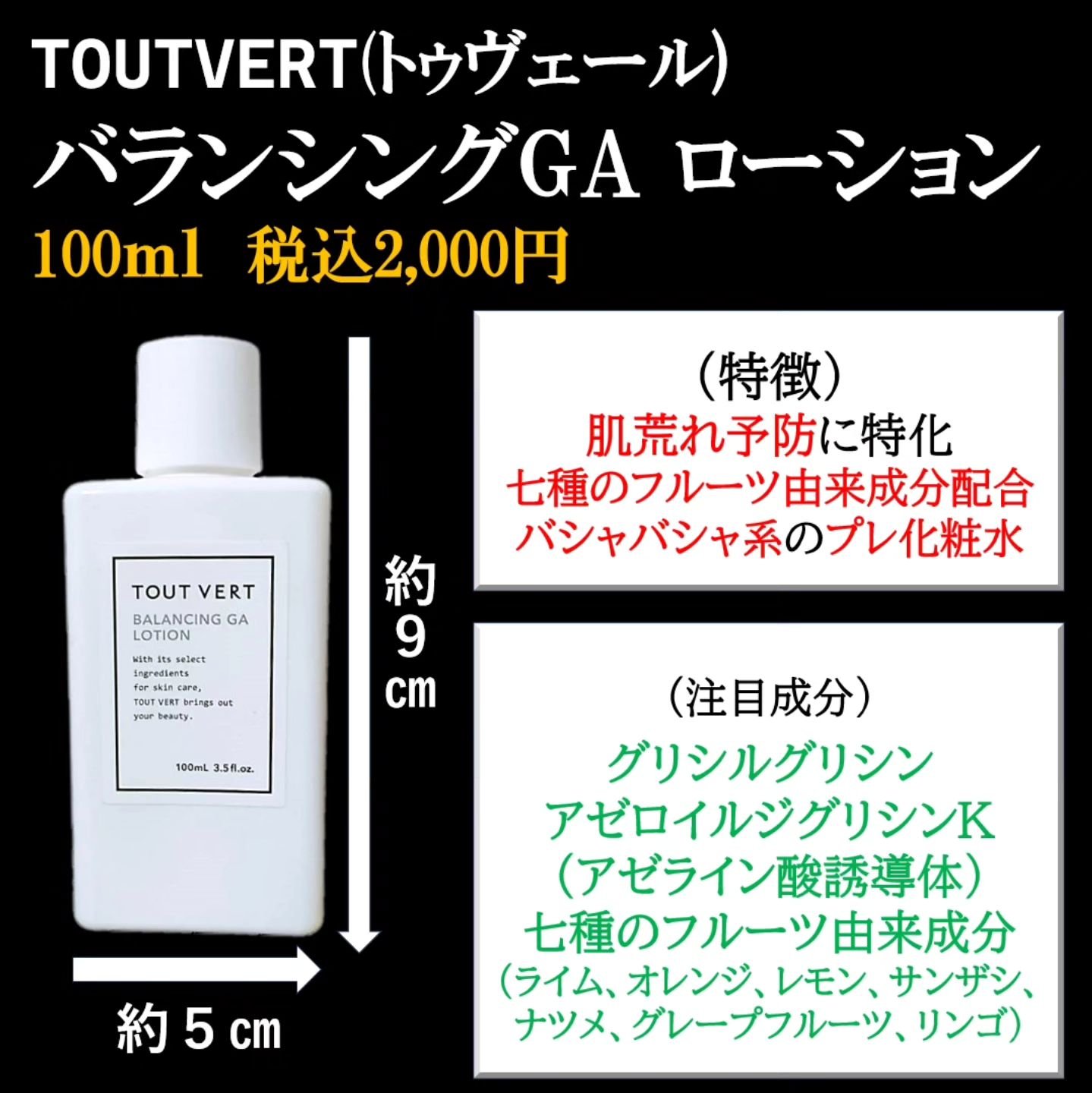 バランシングGAローション/TOUT VERT/化粧水を使ったクチコミ（2枚目）