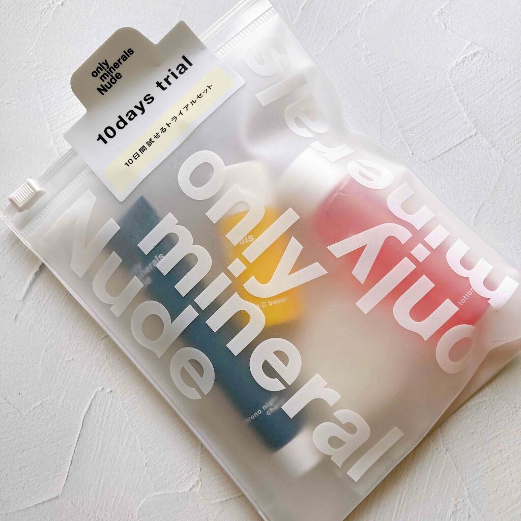Nude スキンケアトライアルセット/ONLY MINERALS/スキンケアキットを使ったクチコミ(2枚目)