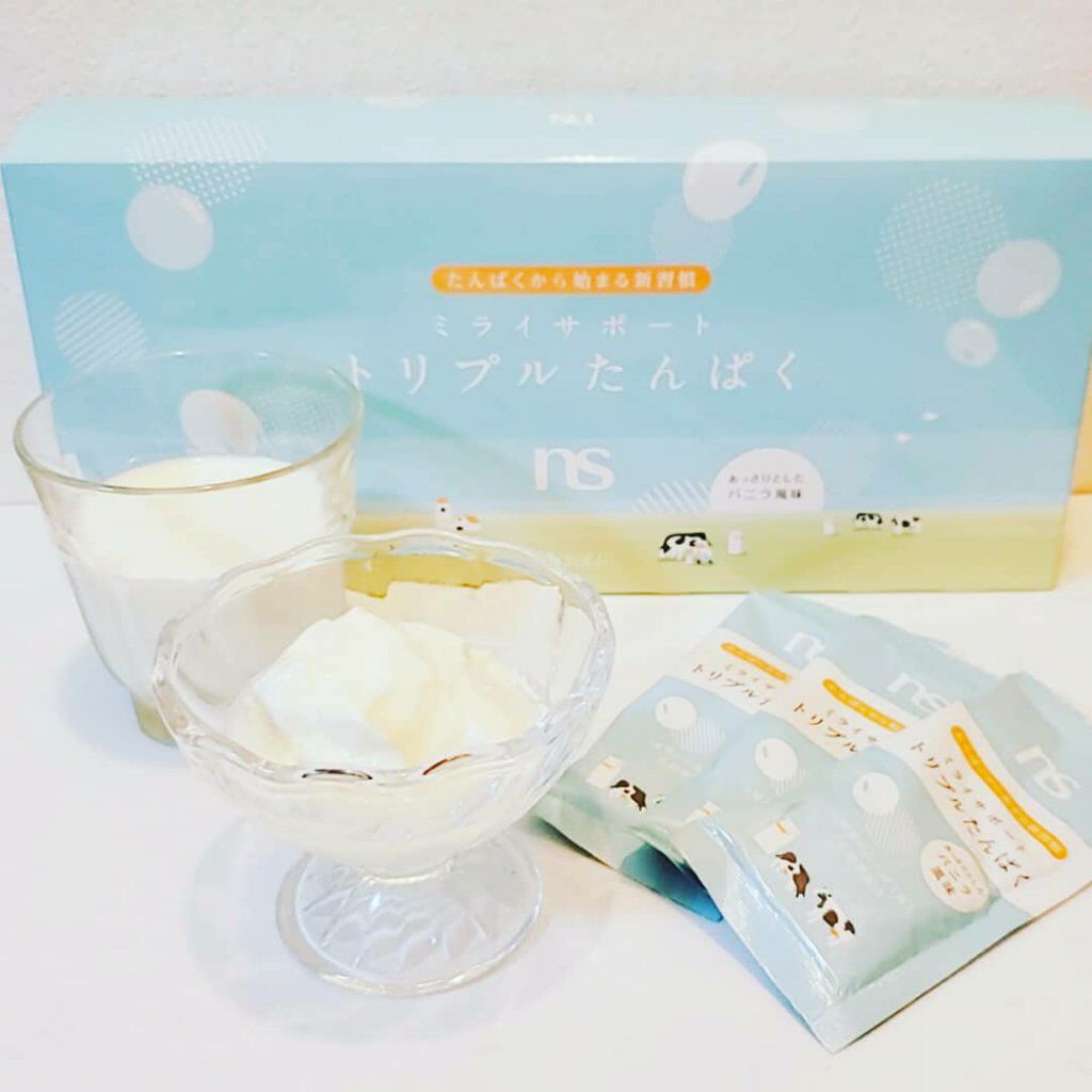 ミライサポート トリプルたんぱく/シャルレ/健康サプリメントを使ったクチコミ（1枚目）