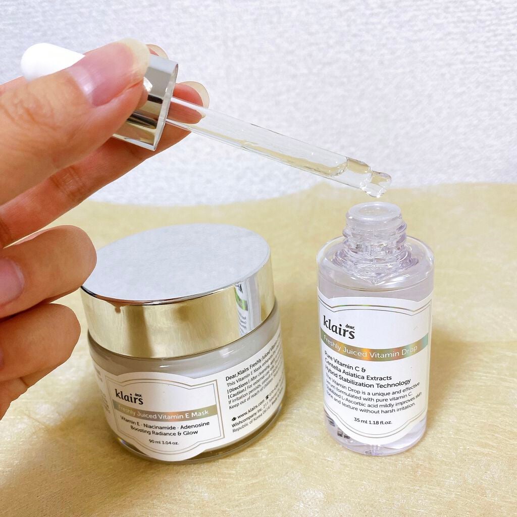 フレッシュリージュースドビタミンドロップ(35ml)/Klairs/美容液を使ったクチコミ(2枚目)