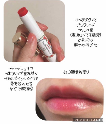 ステイオンバームルージュ/キャンメイク/口紅を使ったクチコミ(3枚目)