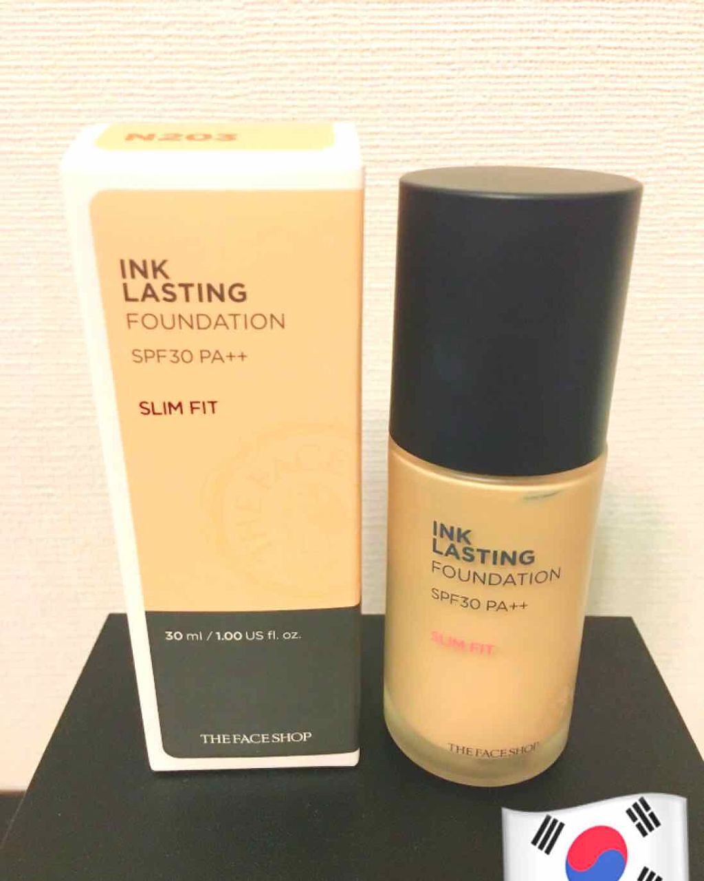 インクラスティングファンデーション スリムフィットEX/THE FACE SHOP/リキッドファンデーションを使ったクチコミ(1枚目)