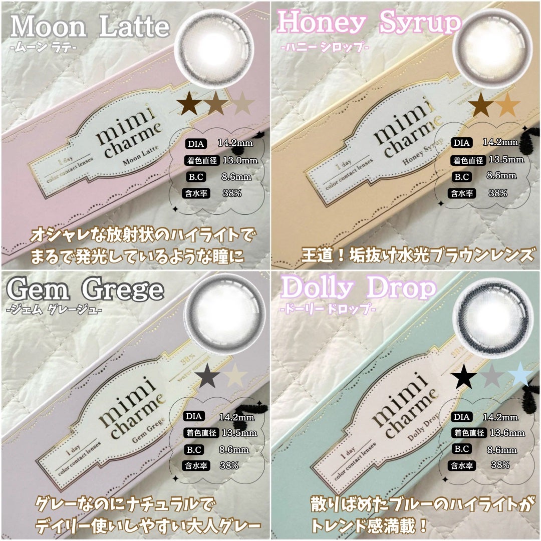 mimi charme 1day/mimi charme/ワンデー(1DAY)カラコンを使ったクチコミ(3枚目)
