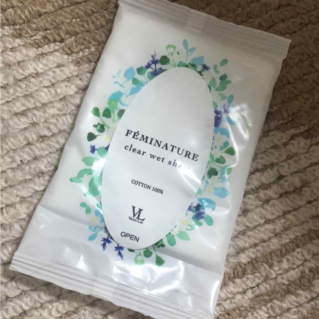 フェミナチュールクリアウェットシート/ヴィーナスラボ/デリケートゾーンケアを使ったクチコミ（1枚目）