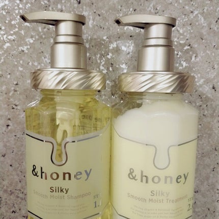 シルキー スムースモイスチャー シャンプー 1.0/ヘアトリートメント 2.0/&honey/市販シャンプーを使ったクチコミ(2枚目)
