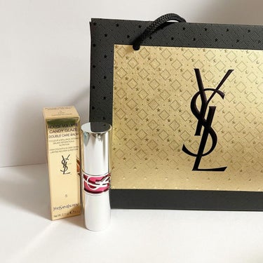 ルージュ ヴォリュプテ キャンディグレーズ  No.5 ピンク サティスファクション/YVES SAINT LAURENT BEAUTE/口紅を使ったクチコミ（2枚目）