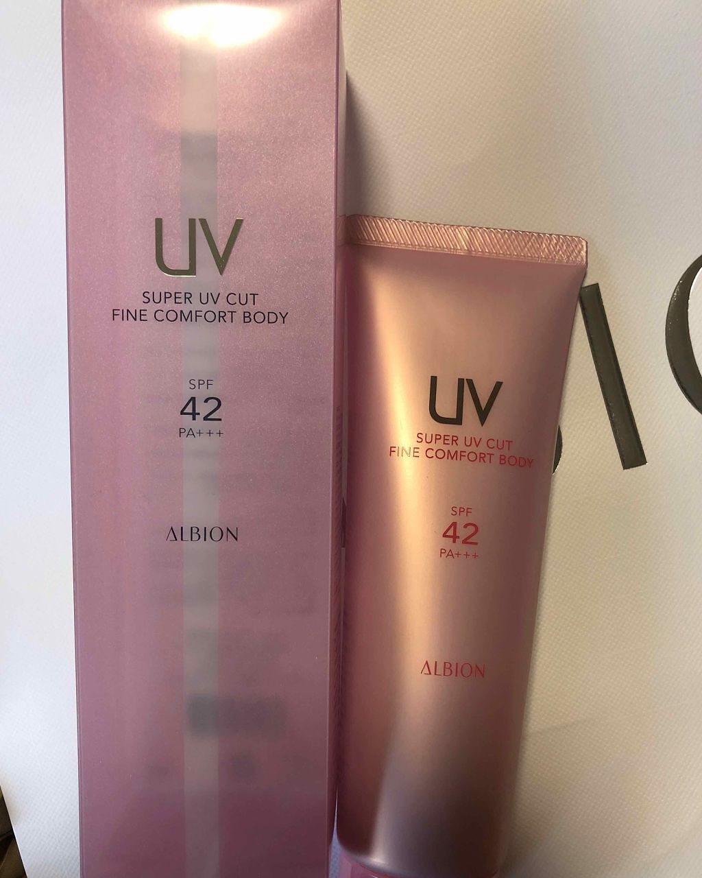 スーパー UV カット ファインコンフォート ボディ/ALBION/日焼け止めミルクを使ったクチコミ（1枚目）
