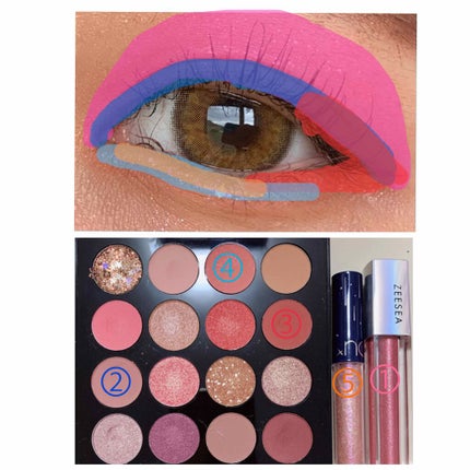 大英博物館 エジプトシリーズ アイシャドウパレット/ZEESEA/アイシャドウパレットを使ったクチコミ(4枚目)