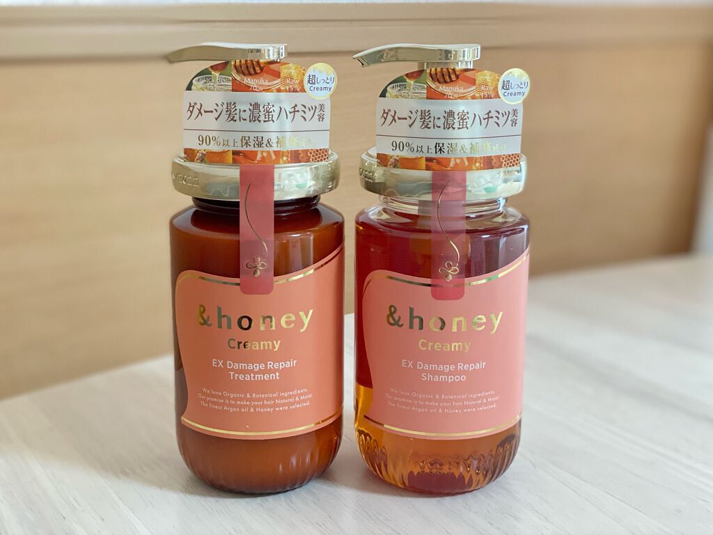 Creamy EXダメージリペアシャンプー1.0/ヘアトリートメント2.0/&honey/市販シャンプーを使ったクチコミ(1枚目)