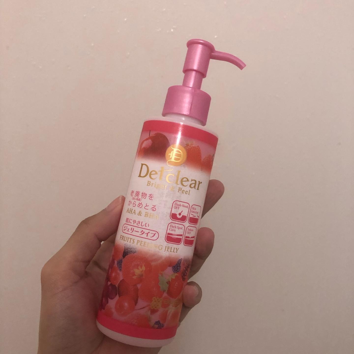 DETクリア ブライト＆ピール ピーリングジェリー <ミックスベリーの香り>/Detclear/ピーリングを使ったクチコミ（1枚目）
