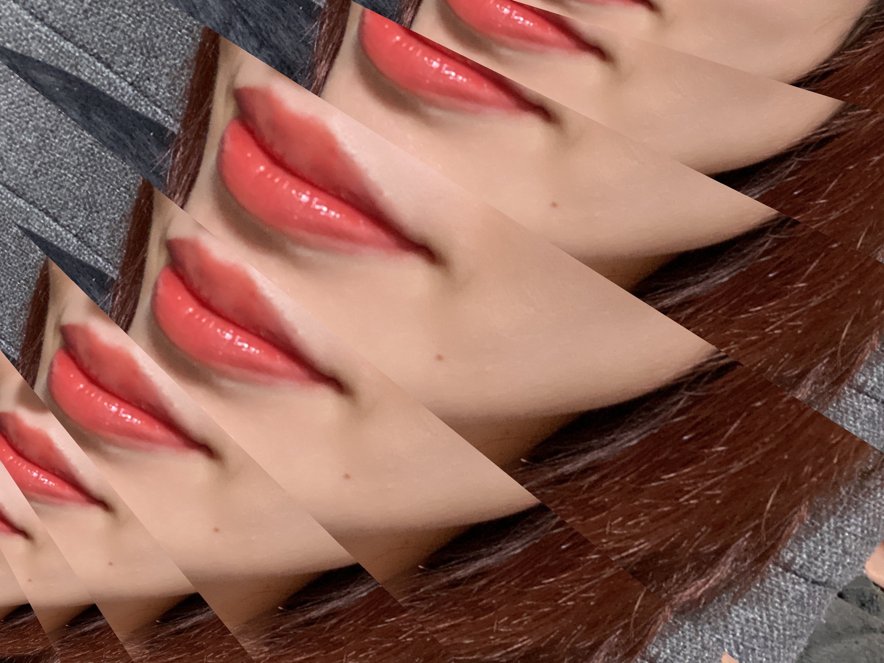 ミューテッドシアーティント 01 パピーレッド/Ririmew/リップティントを使ったクチコミ（3枚目）