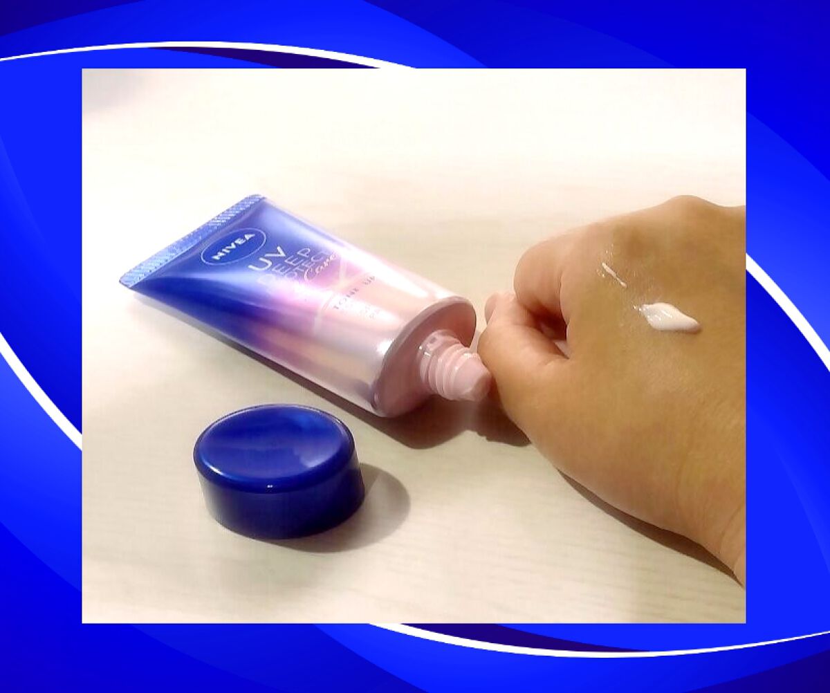 ニベアUV ディープ プロテクト&ケア トーンアップ エッセンス/ニベア/日焼け止めローションを使ったクチコミ(2枚目)