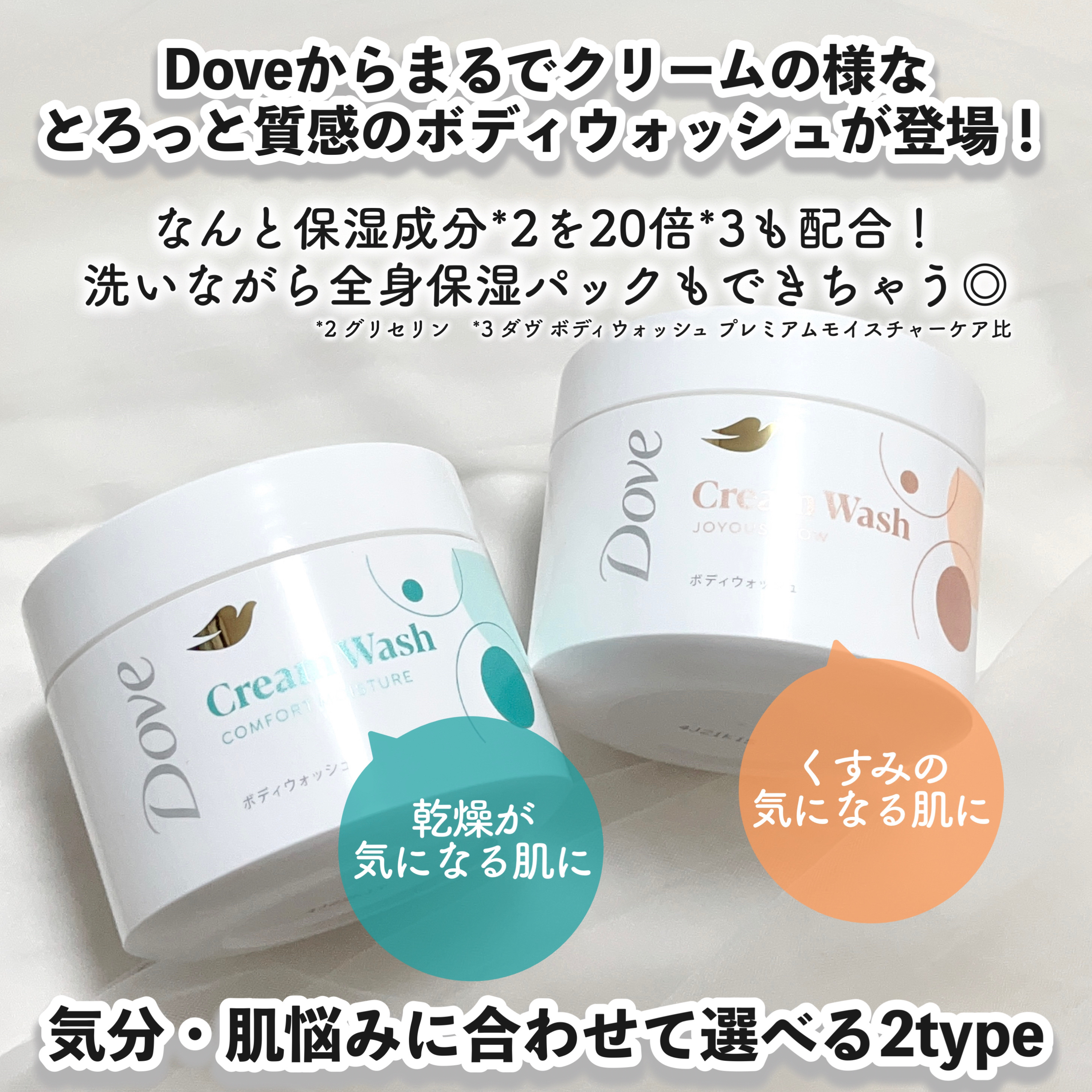 ダヴ クリームボディウォッシュ コンフォートモイスチャー/ダヴ/ボディソープを使ったクチコミ（2枚目）