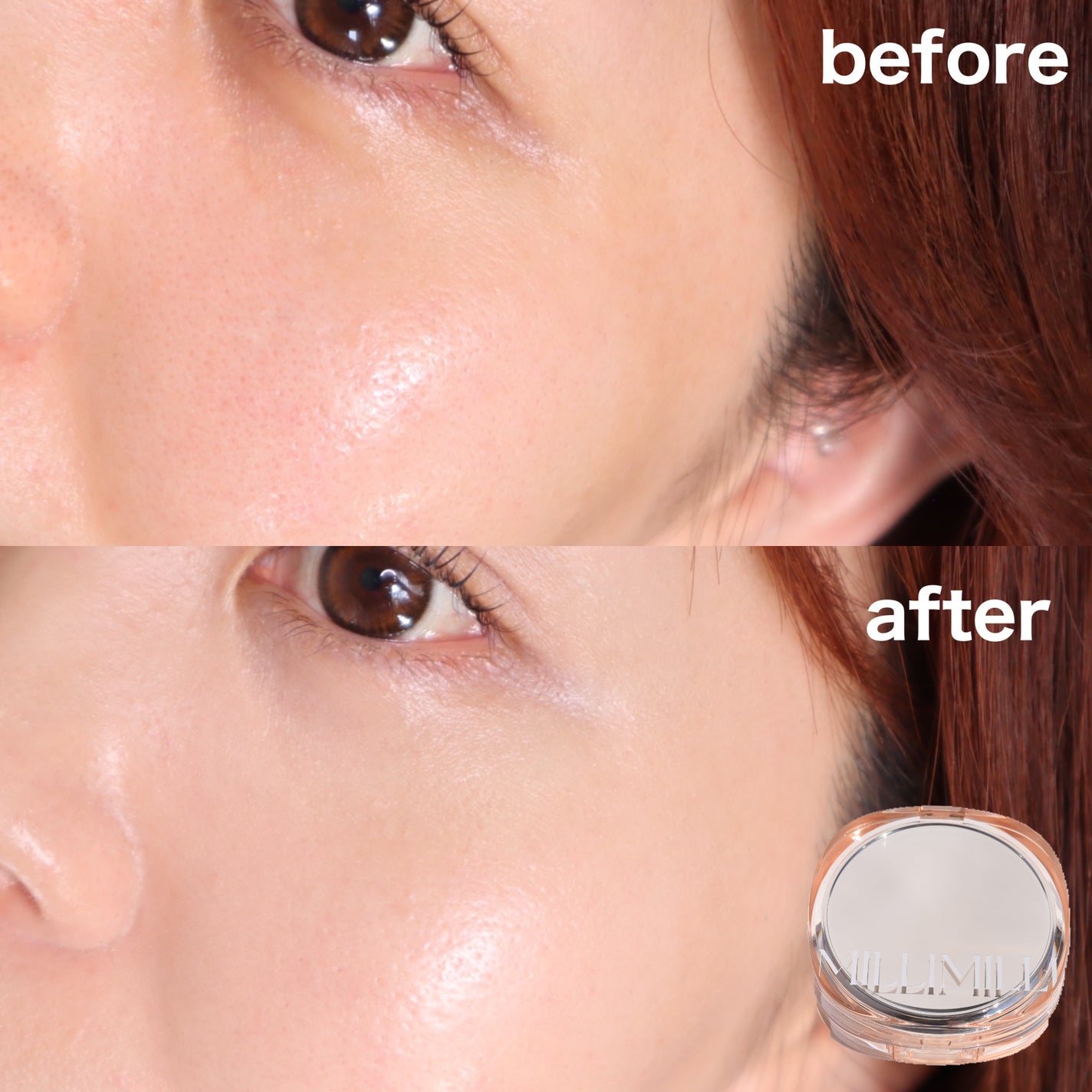 ツートンクッション/MILLIMILLI/クッションファンデーションを使ったクチコミ(8枚目)
