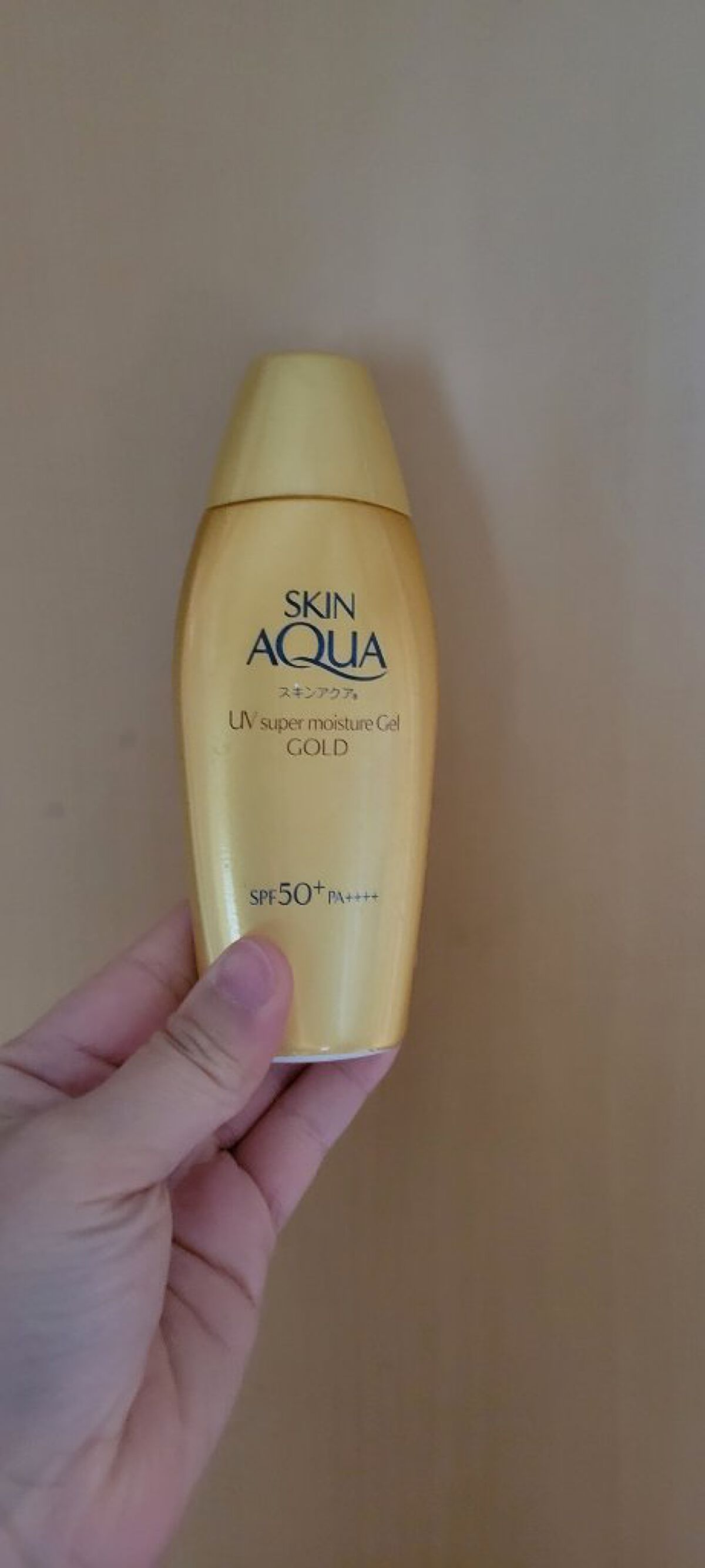 スーパーモイスチャージェルゴールド/スキンアクア/日焼け止めジェルを使ったクチコミ（1枚目）