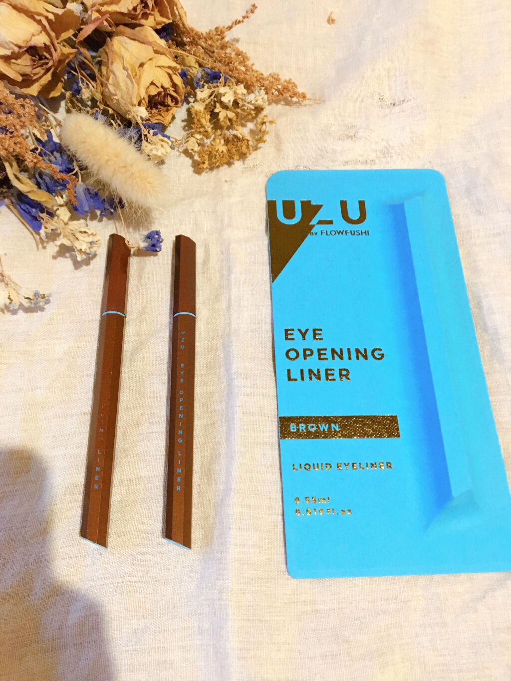 EYE OPENING LINER/UZU BY FLOWFUSHI/リキッドアイライナーを使ったクチコミ（1枚目）