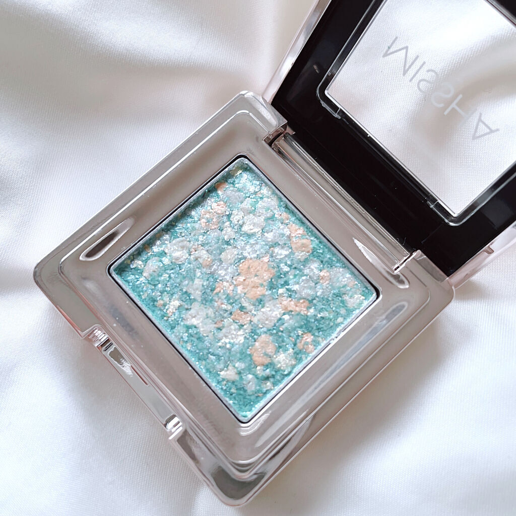 グリッタープリズム シャドウ GGR01 ミントプリズム/MISSHA/グリッターを使ったクチコミ（3枚目）