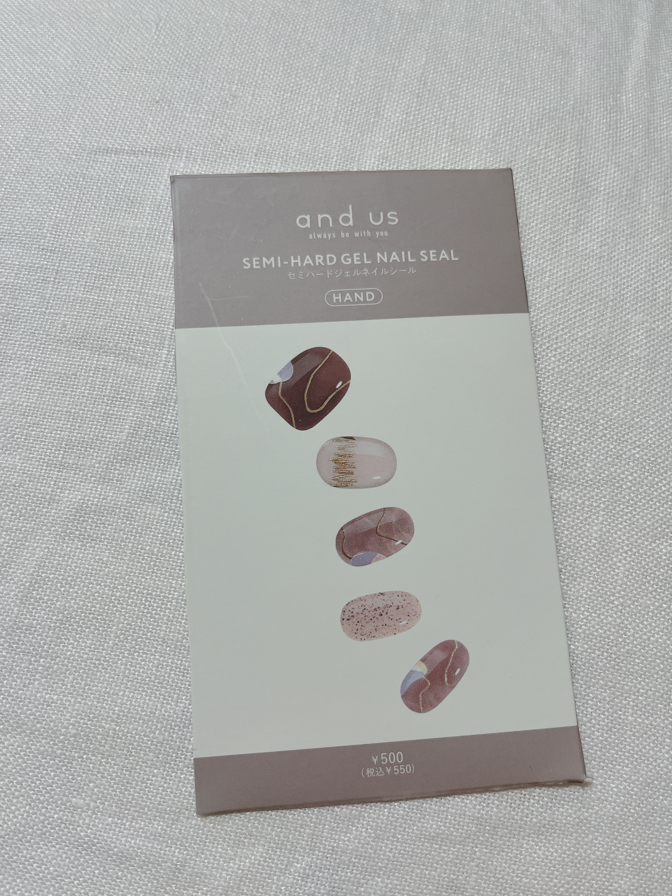 セミキュアジェルネイルシール/and us/ネイルシールを使ったクチコミ（1枚目）