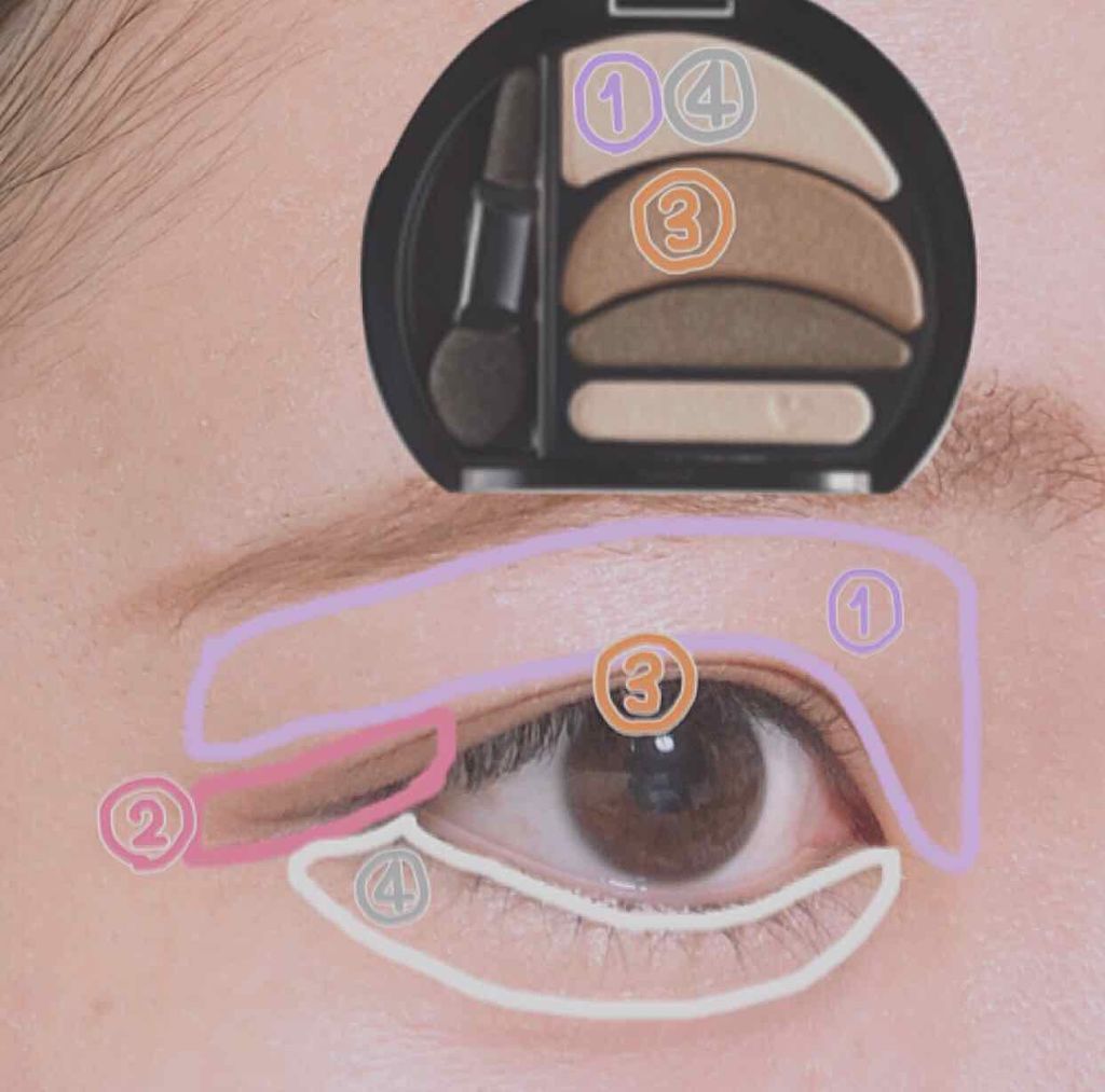 ビッグアイ シャドウ/MAYBELLINE NEW YORK/アイシャドウパレットを使ったクチコミ（2枚目）