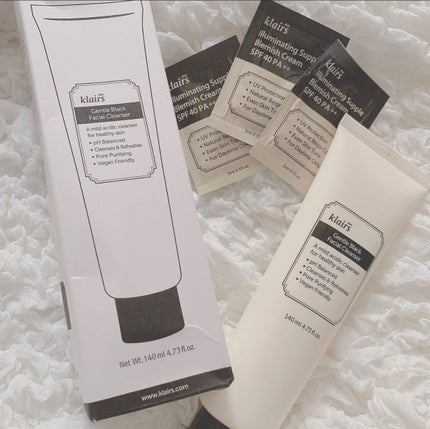 ジェントルブラックフェイシャルクレンザー(140ml)/Klairs/洗顔フォームを使ったクチコミ(1枚目)