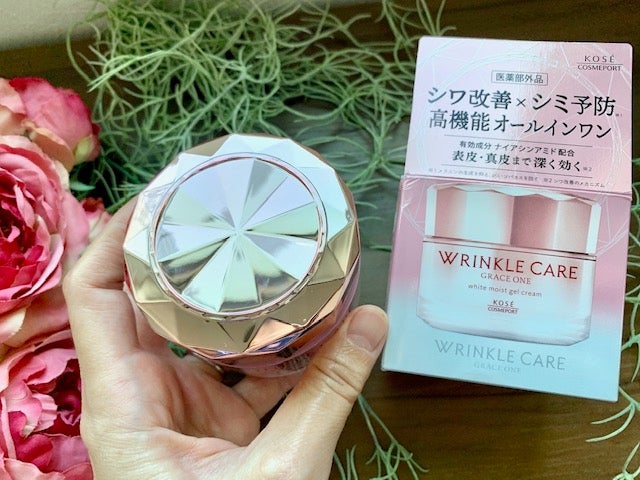 リンクルケア ホワイト モイストジェルクリーム/グレイスワン/オールインワン化粧品を使ったクチコミ(2枚目)