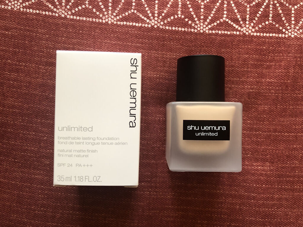 （旧）アンリミテッド ラスティング フルイド/shu uemura/リキッドファンデーションを使ったクチコミ（2枚目）