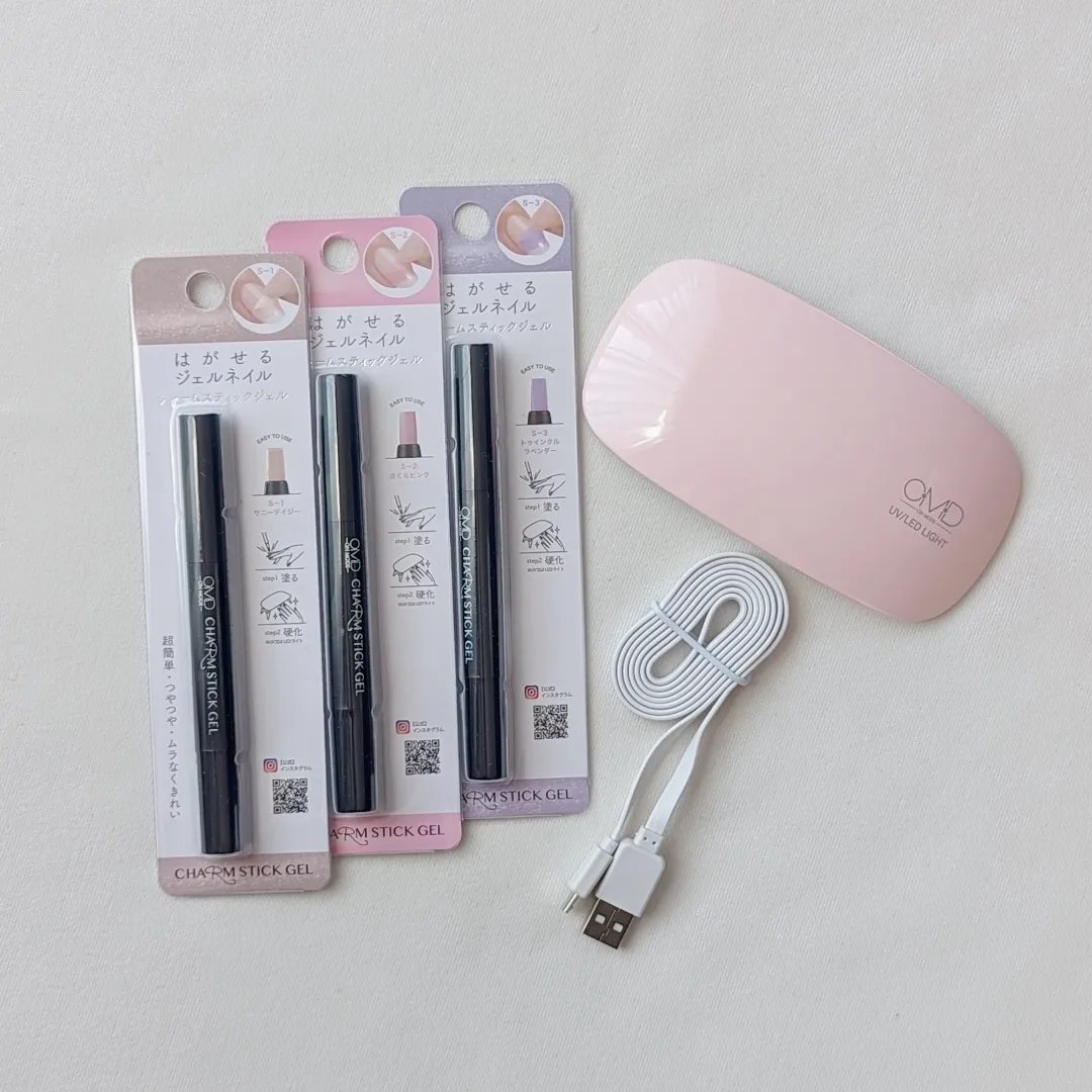 チャームスティックジェル S-3 トゥインクルラベンダー/OMD/オールインワンネイルを使ったクチコミ（2枚目）