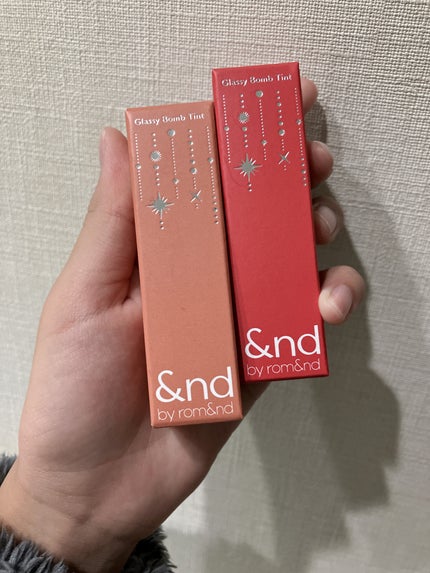 アンドバイロムアンド グラッシーボムティント/&nd by rom&nd/リップティントを使ったクチコミ(1枚目)