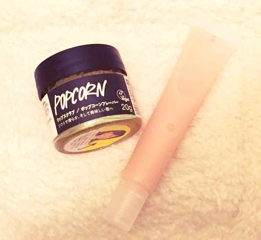 ポップコーンフレーバー リップスクラブ/ラッシュ/リップスクラブを使ったクチコミ（1枚目）