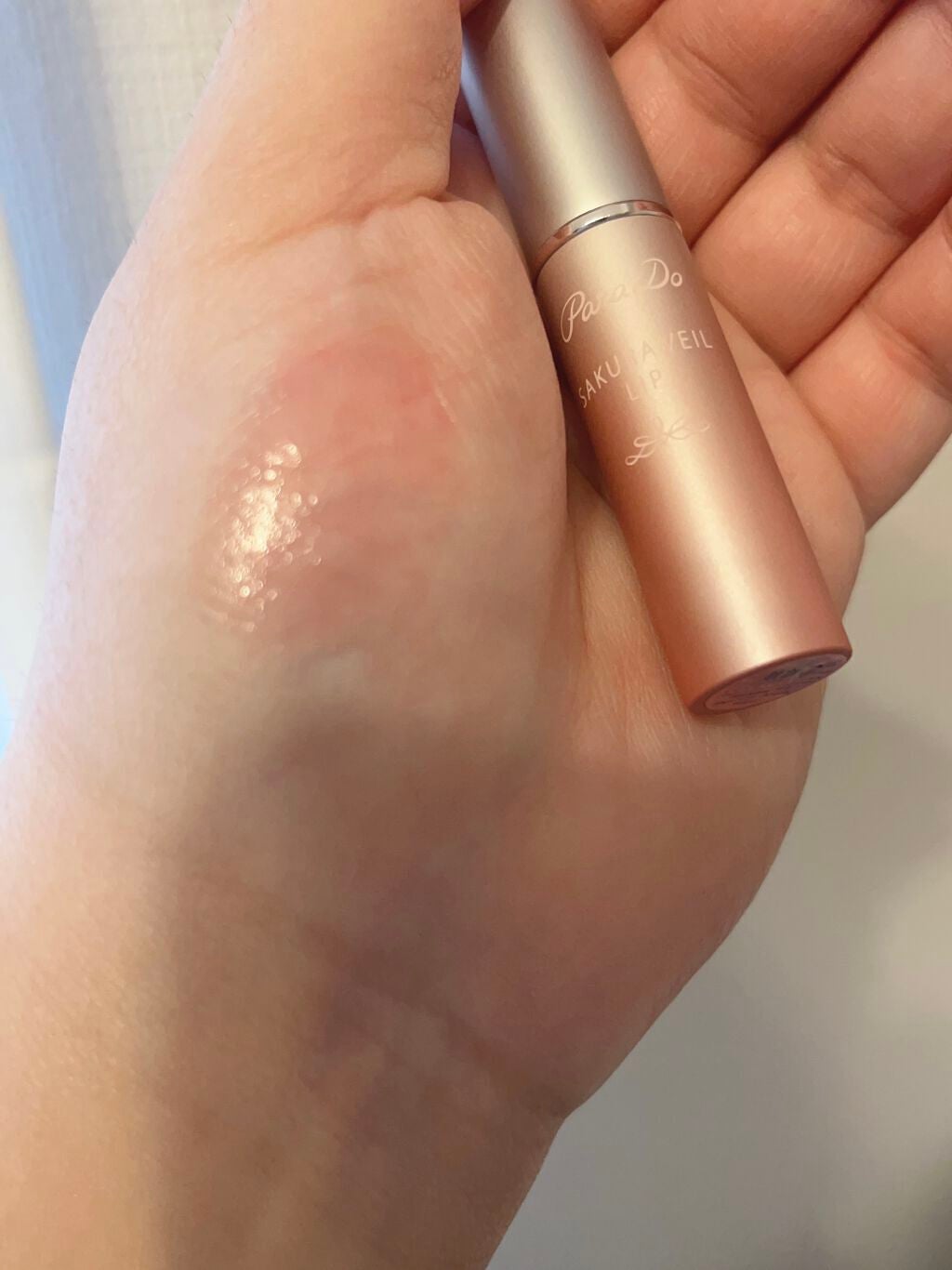 サクラヴェールリップ/パラドゥ/リップクリームを使ったクチコミ(4枚目)