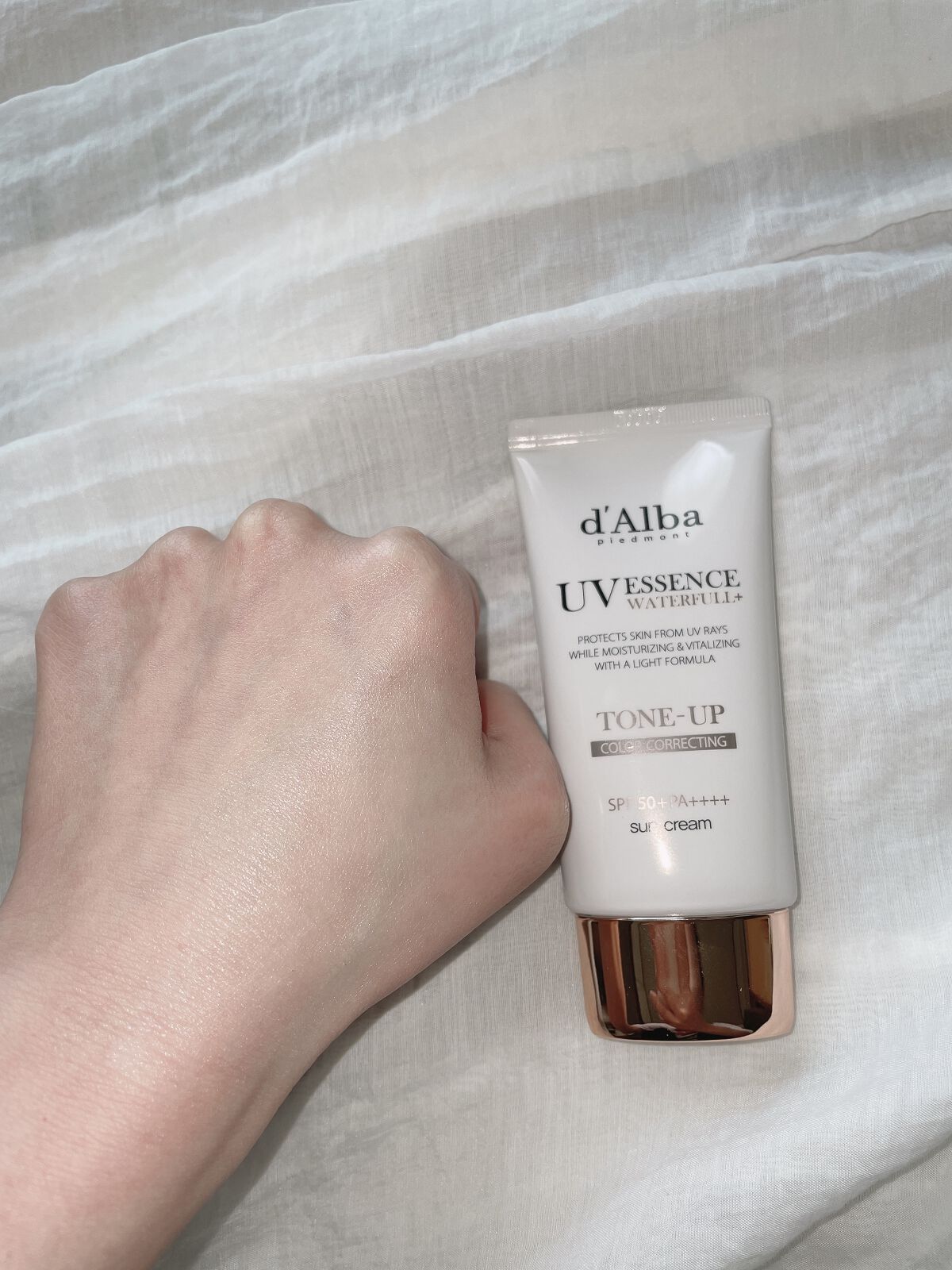 ウォータフルトーンアップサンクリーム/ダルバ/日焼け止めクリームを使ったクチコミ（3枚目）