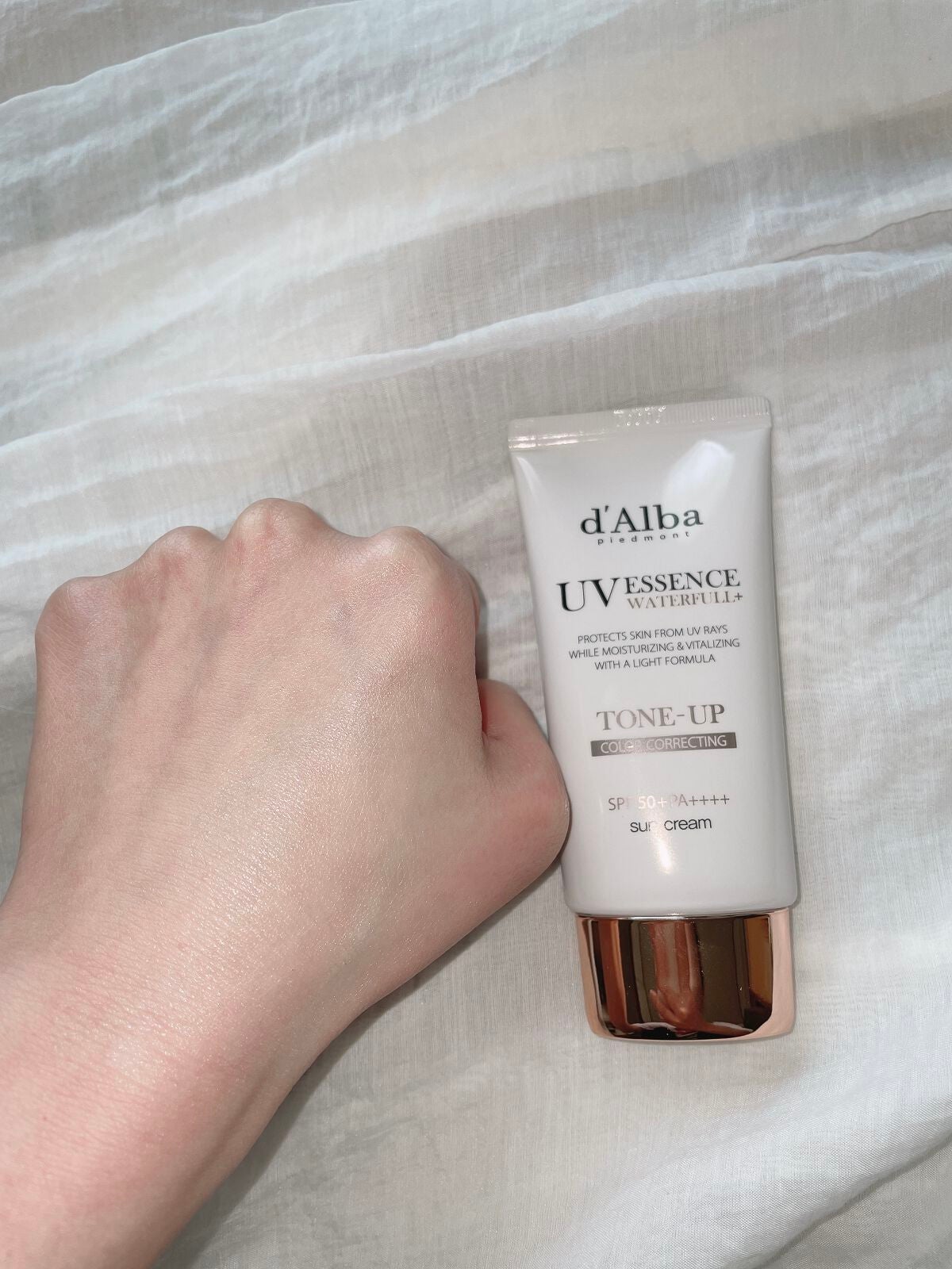 ウォータフルトーンアップサンクリーム/ダルバ/日焼け止めクリームを使ったクチコミ(3枚目)