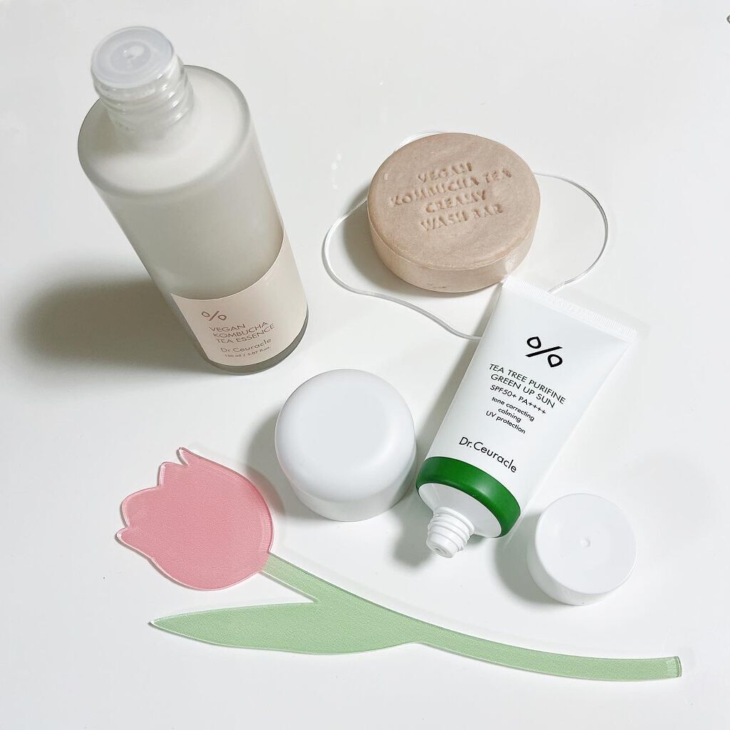 ヴィーガンコンブチャティークリーミーウォッシュバー/Dr.Ceuracle/洗顔石鹸を使ったクチコミ（2枚目）