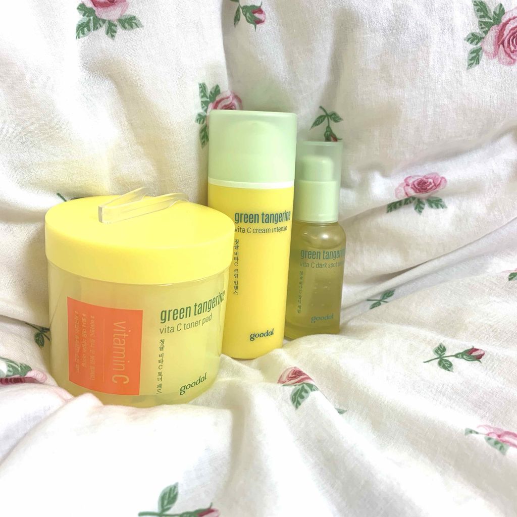 グリーンタンジェリン ビタC ダークスポットケアセラム/goodal/美容液を使ったクチコミ（1枚目）