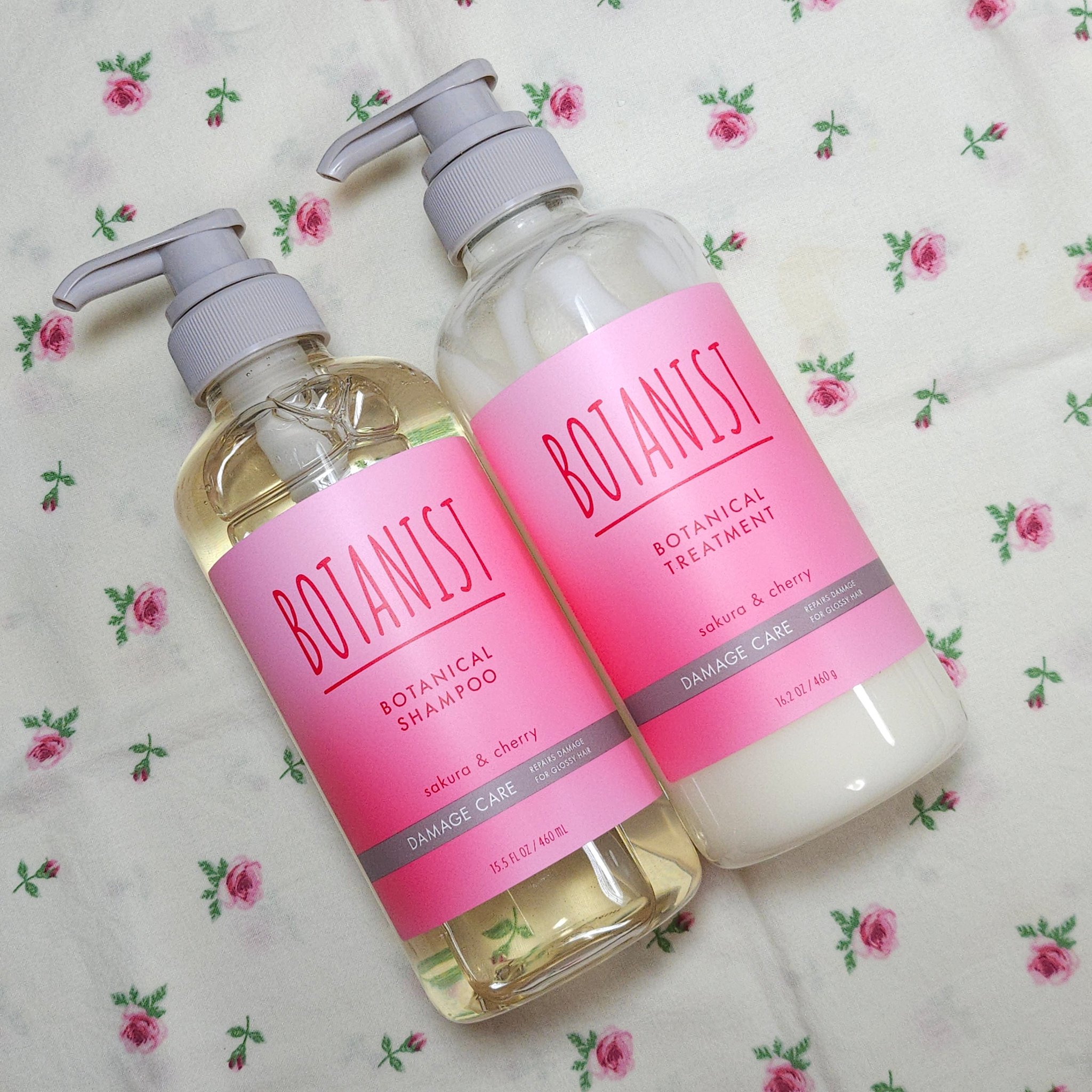 ボタニカルシャンプー/トリートメント　（ダメージケア）　サクラ＆チェリーの香り シャンプー（460ml）/BOTANIST/シャンプー・コンディショナーを使ったクチコミ（1枚目）