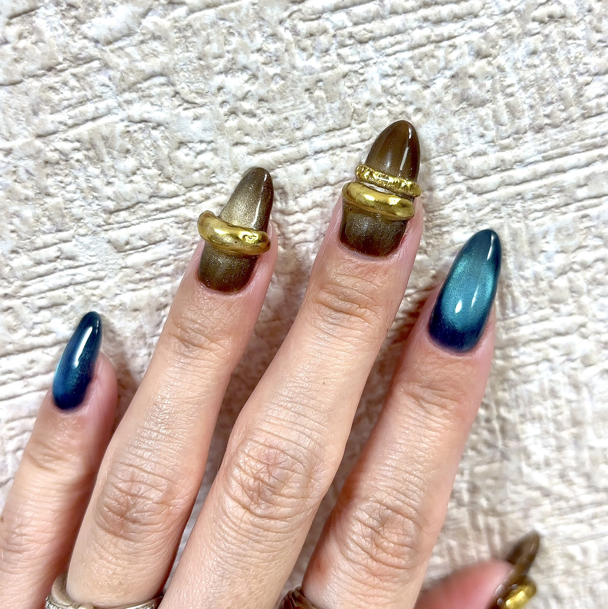 GELiSM (ジェリズム) M12 night aurora/D-UP/ジェルネイルを使ったクチコミ（2枚目）