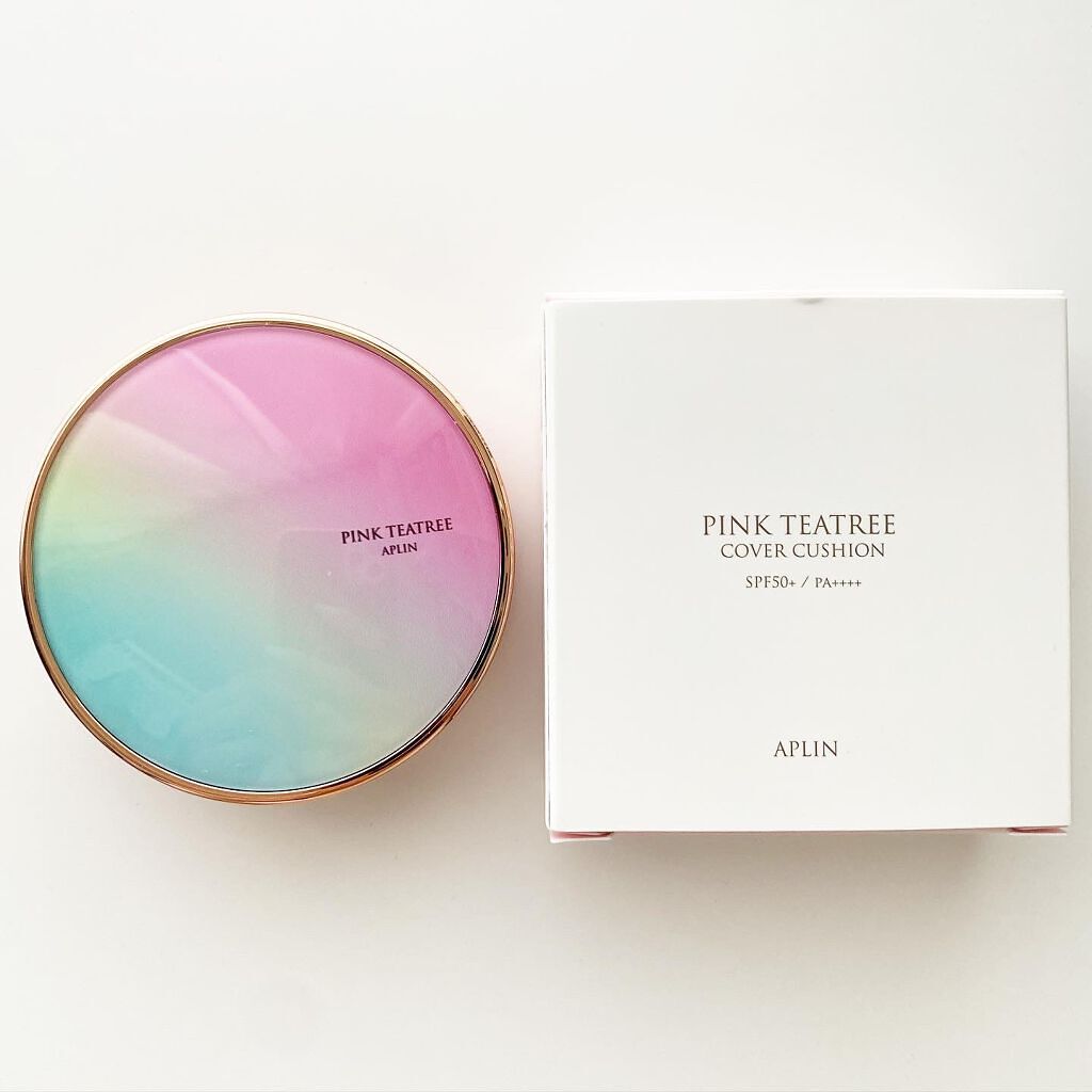 ピンクティーツリーカバークッション/APLIN/クッションファンデーションを使ったクチコミ(1枚目)
