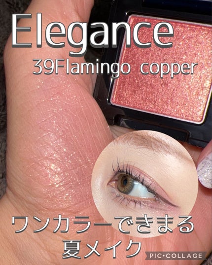 ラズル アイカラー 39 Flamingo copper/エレガンス ラズル /単色アイシャドウを使ったクチコミ(1枚目)