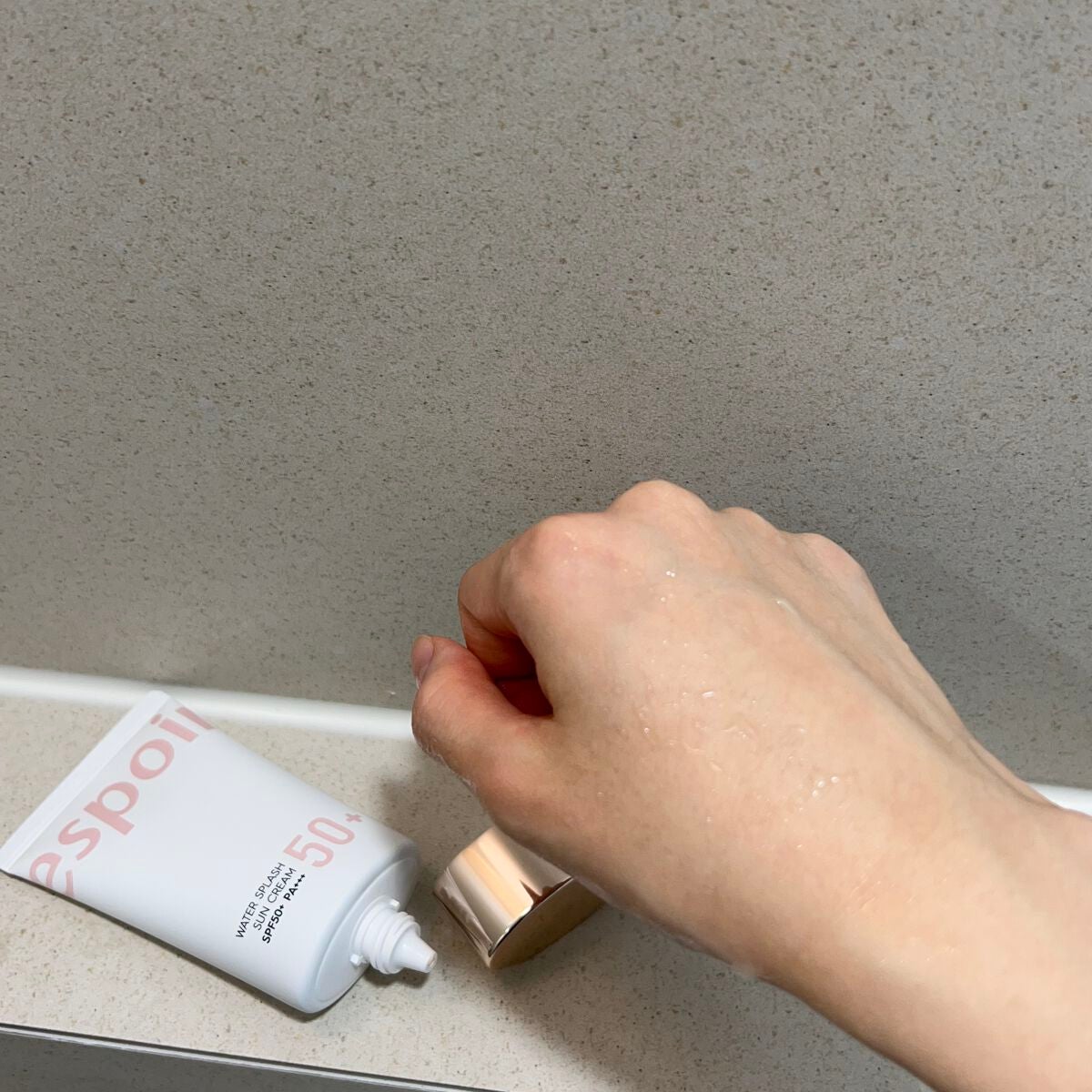 ウォータースプラッシュサンクリーム/espoir/日焼け止め・UVケアを使ったクチコミ(5枚目)