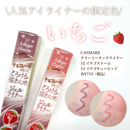 クリーミータッチライナー/キャンメイク/ジェルアイライナーを使ったクチコミ(1枚目)