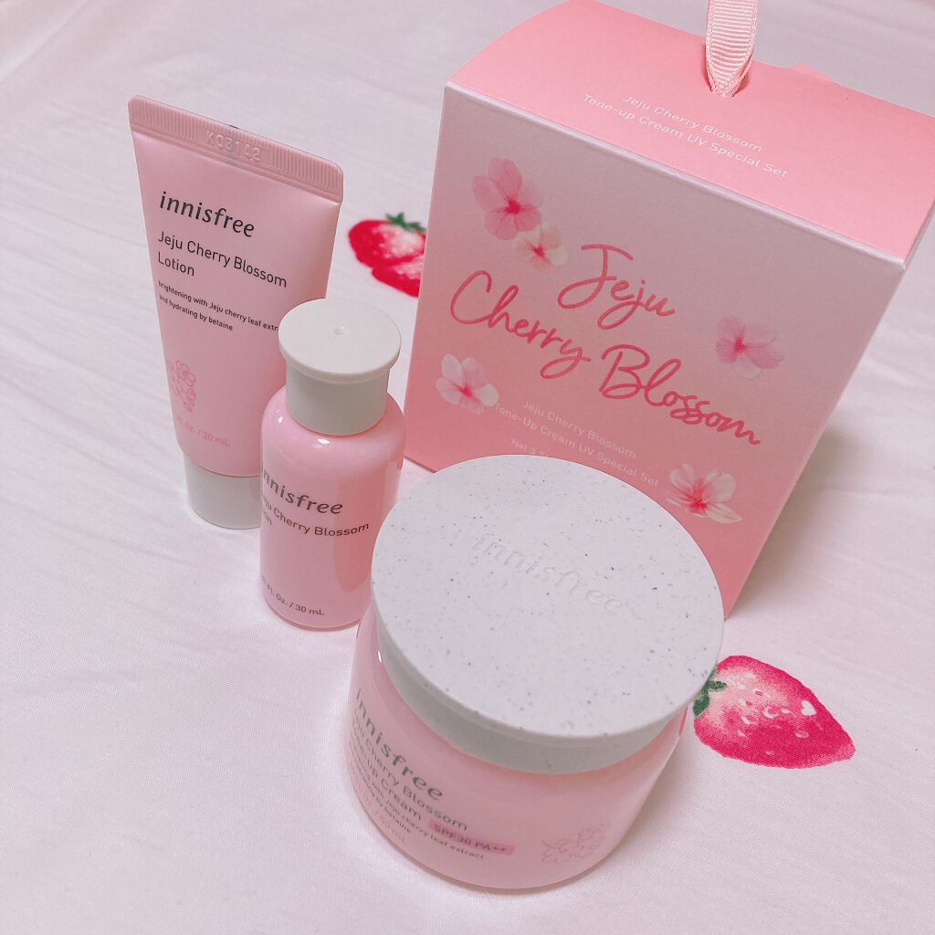チェリーブロッサム トーンアップ クリーム UV/innisfree/フェイスクリームを使ったクチコミ(1枚目)