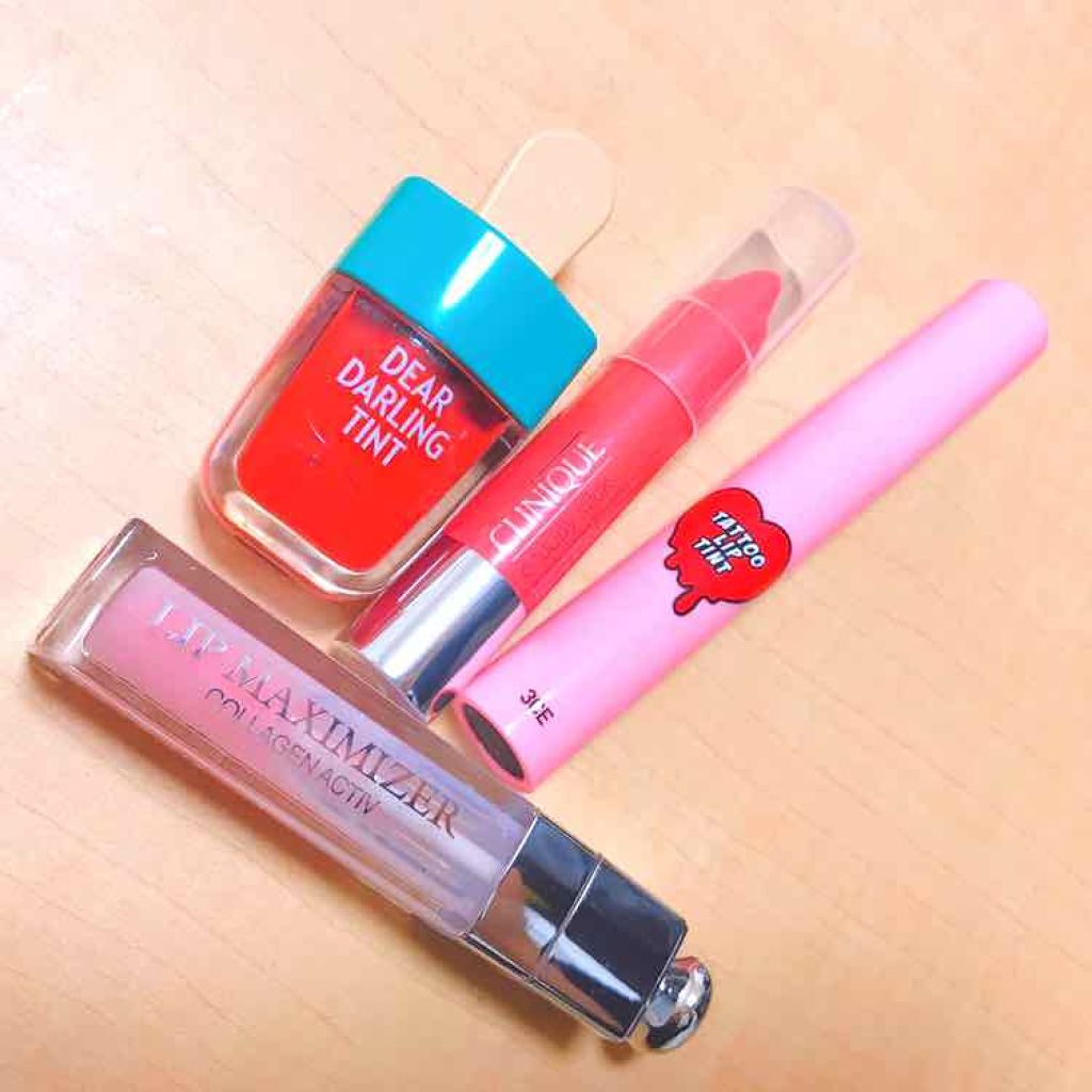 チャビー スティック モイスチャライジング リップ カラー バーム 13 マイティ ミモザ/CLINIQUE/口紅を使ったクチコミ（1枚目）