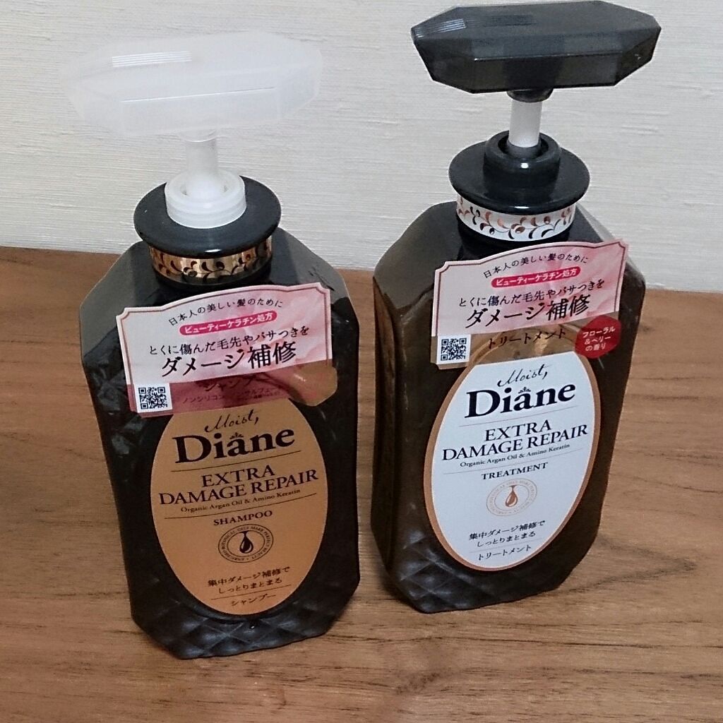 パーフェクトビューティ モイストダイアン エクストラダメージリペア シャンプー/トリートメント/ダイアン/市販シャンプーを使ったクチコミ(1枚目)