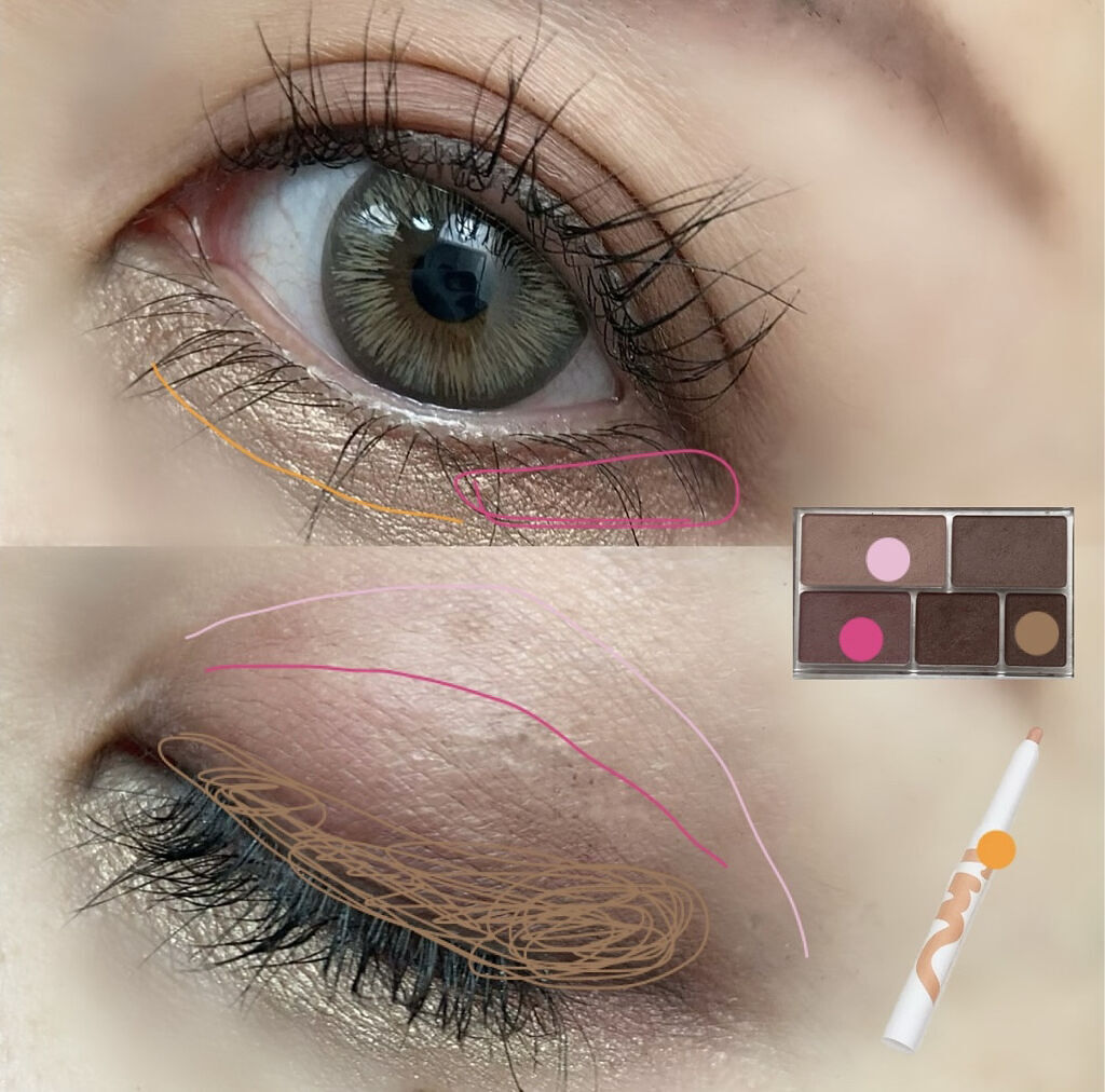 アイムスティックシャドウシマー/i’m meme/スティックアイシャドウを使ったクチコミ（3枚目）