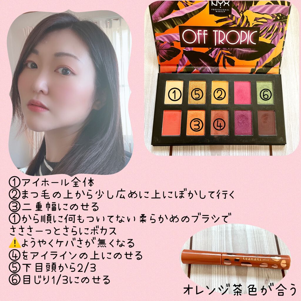 オフトロピック シャドウ パレット/NYX Professional Makeup/アイシャドウパレットを使ったクチコミ(1枚目)